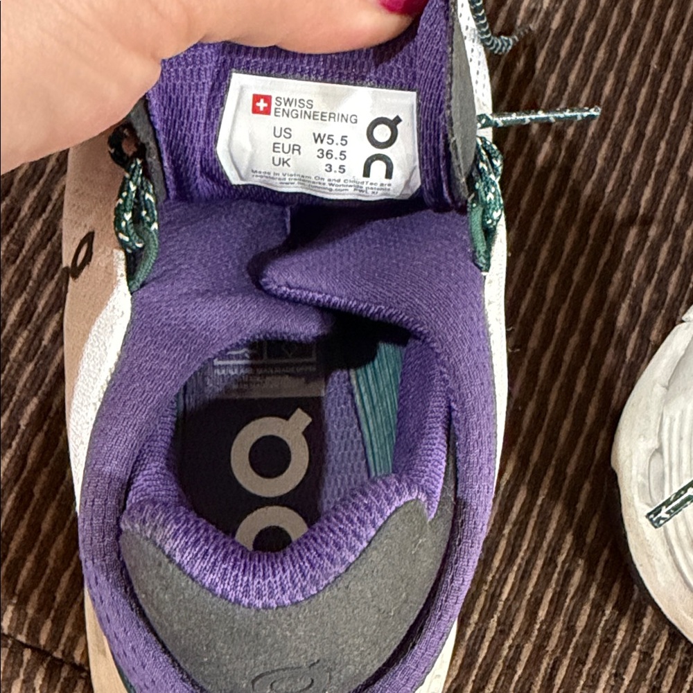 On Cloudnova White Violet Cloudtec Running Shoes - image 6